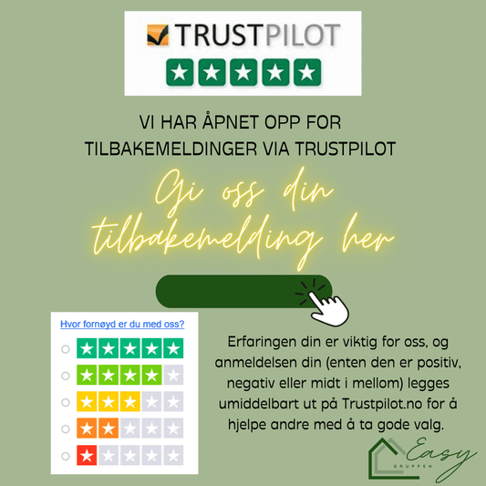 Vi har fått Trust Pilot!