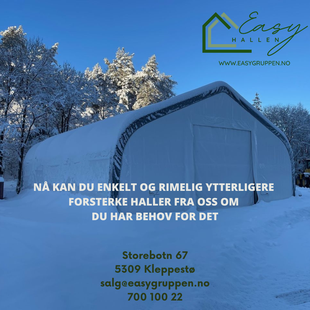 Vinterpakke til Easyhallen MIDI, MAXI og MAXI PRO