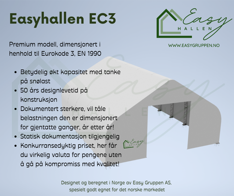 Easyhallen EC3 Premium - Midi 10x12,2