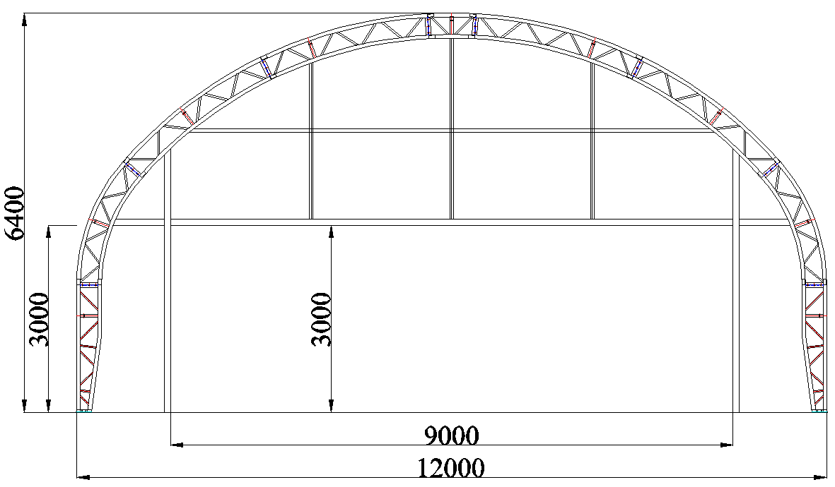 Easyhallen Maxi - hangar - 12x12 meter - Easy Gruppen