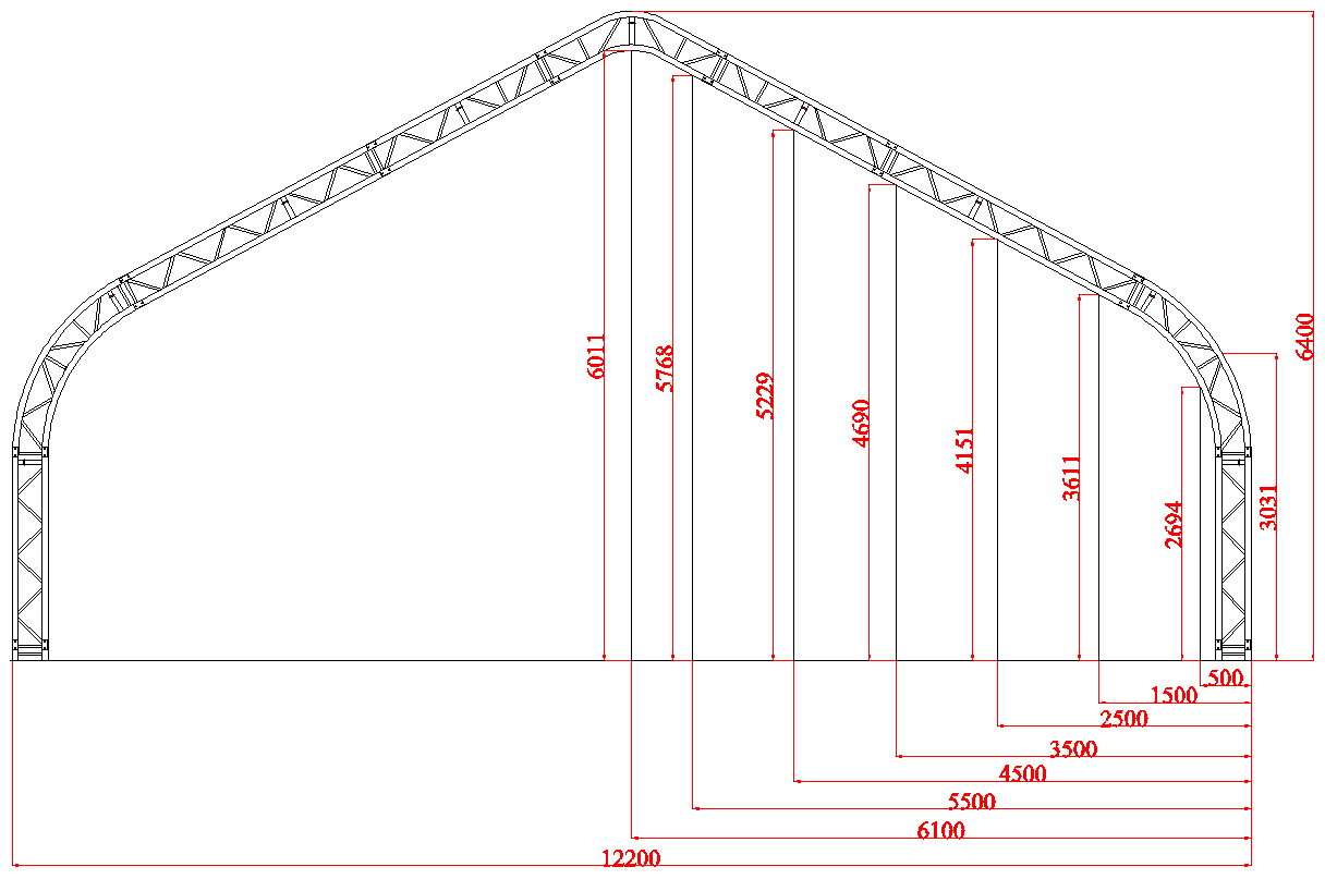 Easyhallen Maxi - Lagertelt 12,2 x 19,5 meter - Easy Gruppen