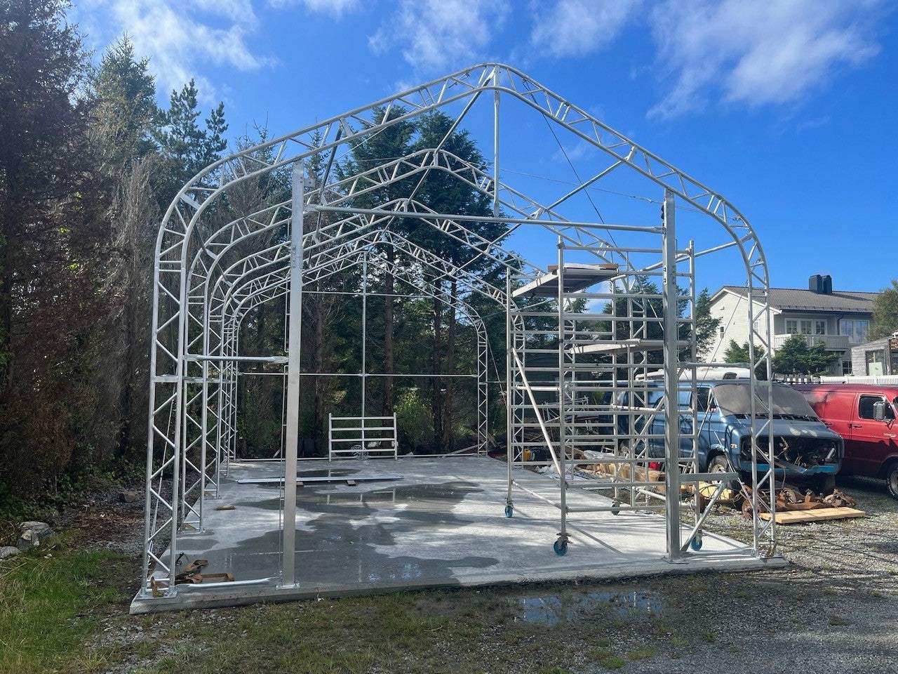 Easyhallen Mini - Lagertelt - 6,1 x 9,75 meter - Easy Gruppen
