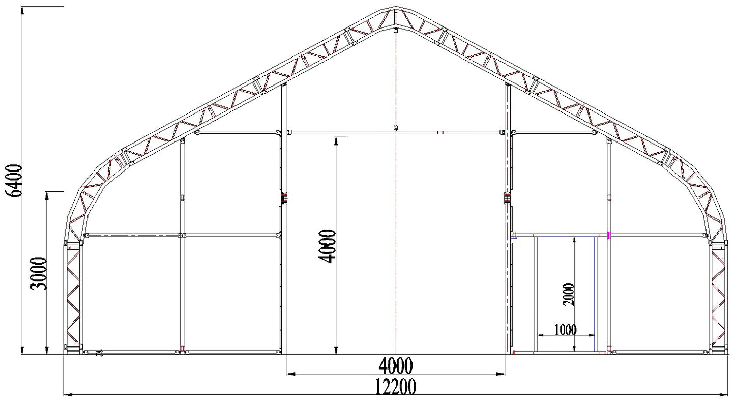 Elektrisk rulleport kit til Easyhall MAXI 12 meter bredde