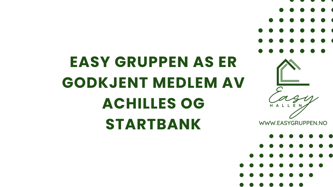 Easy Gruppen AS er registrert som leverandør i StartBANK og Achilles