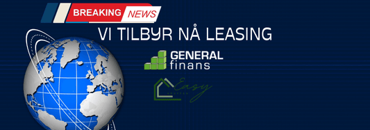 Vi tilbyr nå leasing!