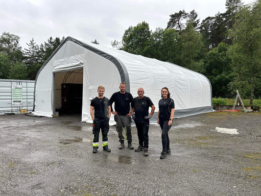 Hvorfor velge en lagerhall med PVC duk?