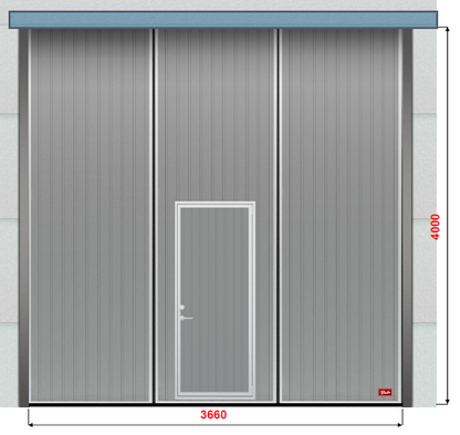 Easyhallen EC3 Premium - Midi 10x19,5 med foldeport 3,66x4 meter