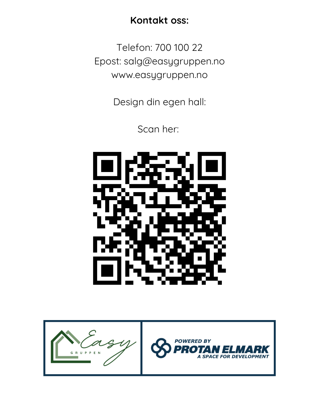 Easyhallen By Protan - Sandwichpanel tak og vegg