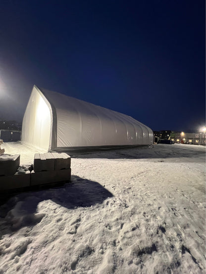 Easyhallen EC3 Premium - Maxi 12,2x19,5 meter med foldeport 4x4 meter