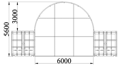 Easyhallen - Containeroverbygg - 6 meter / 20 fot - Easy Gruppen