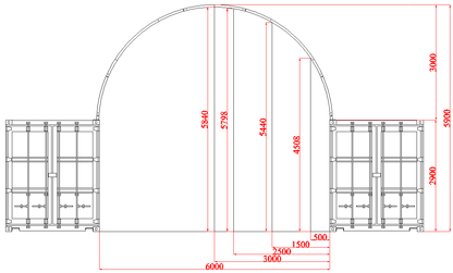 Easyhallen - Containertelt - 6 meter / 20 fot - Easy Gruppen