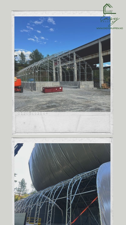 Lagerhall Maxi Pro EC3 - 15,2 x 24,4 x 7,9 meter